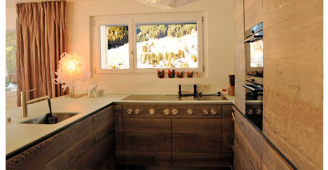Foto: Wohn- und Essraum, Haus ImPark, Davos